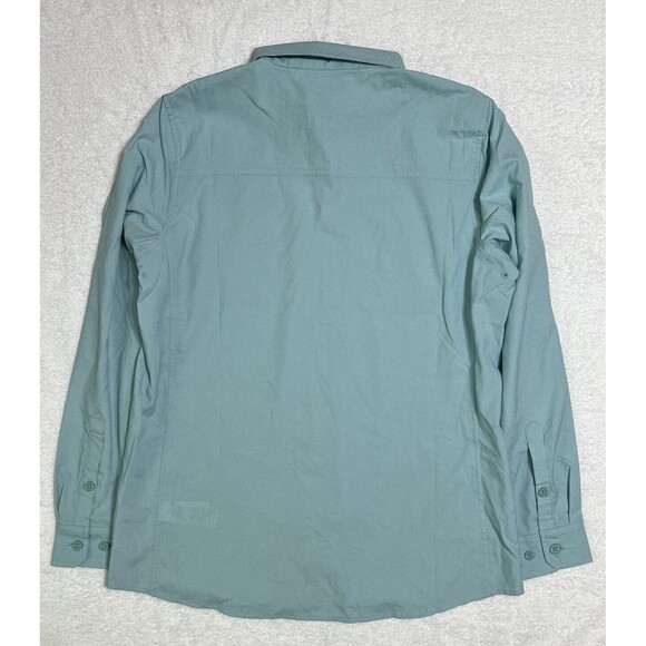 L.L. Bean No Fly Zone Shirt Women's M Blue Repellant Performance Outdoor UPF 50+ - Picture 3 of 17